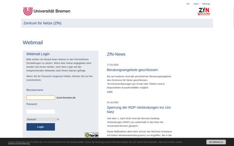 Webmail - Uni Bremen