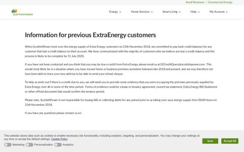 ExtraEnergy | Gas and Electricity Company | ScottishPower