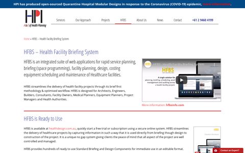 HFBS - Health Facility Briefing System - Health Projects ...