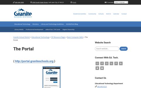 The Portal - Granite - Granite School District