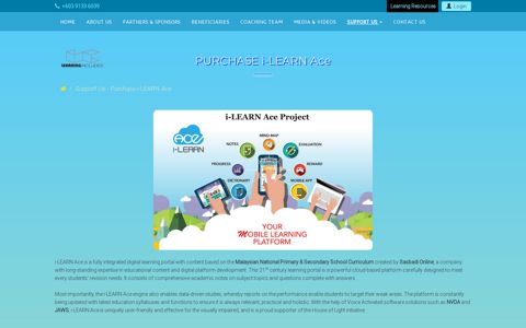 Purchase i-LEARN Ace - LEARNING INCLUDES