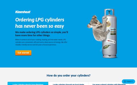 Kleenheat Order - LPG Cylinders
