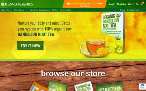 Kiss Me Organics: Organic Teas, Matcha Green Powder ...