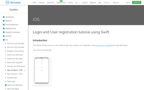 Login and User registration tutorial using Swift | Back4app ...