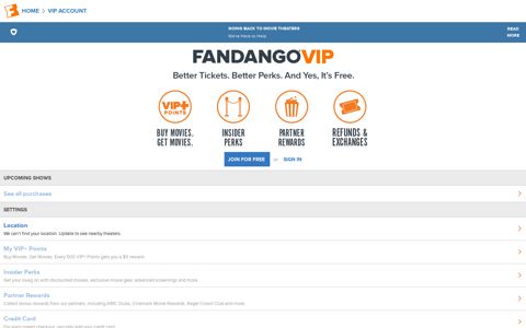 My Fandango | Fandango Account | Fandango