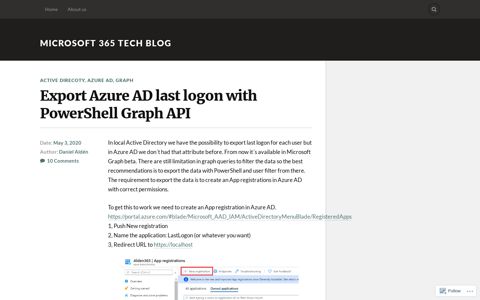 Export Azure AD last logon with PowerShell Graph API ...