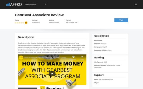 GearBest Associate Review | Real Affiliates Reviews - Affko.com