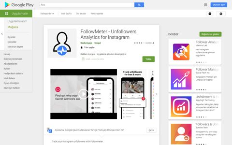 FollowMeter - Unfollowers Analytics for Instagram - Google Play
