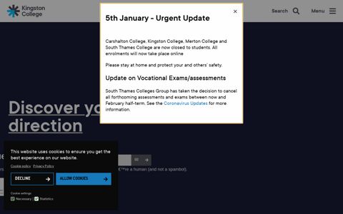 staff login - Kingston College - Greater London