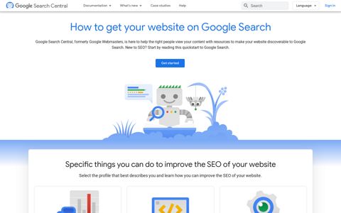 Google Search Central (formerly Webmasters) | Web SEO ...