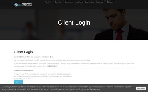 Client Login - Opus Interactive