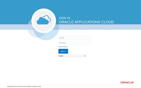 Sign In - oracle applications cloud - Oracle Cloud