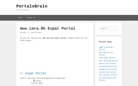 Www.Lmra.Bh Expat - Expat Portal