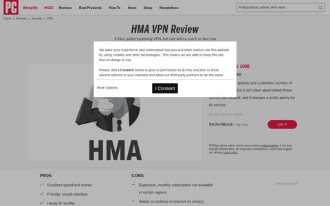 HMA VPN Review | PCMag