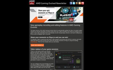 AMD Gaming Evolved - - subscriptions