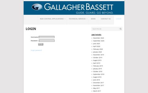 Login - Gallagher Bassett