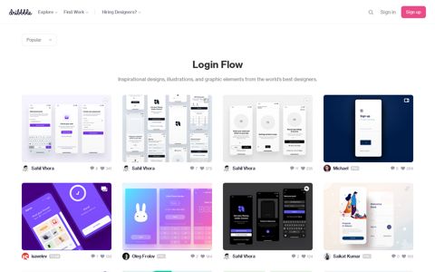 Login Flow designs, themes, templates and downloadable ...