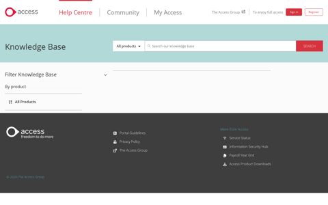 The Access Customer Success Portal | Knowledge - Login