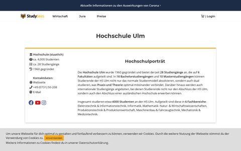 Hochschule Ulm - Studiengänge und Crashkurse - Studybees