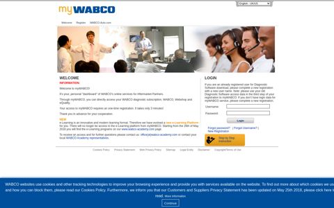 myWABCO: Welcome