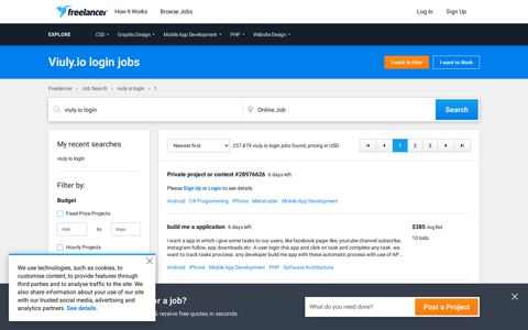 Viuly.io login Jobs, Employment | Freelancer