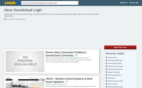 Heos Soundcloud Login | Accedi Heos Soundcloud - Loginii.com
