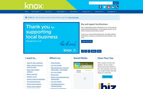 Knox City Council - Home Page