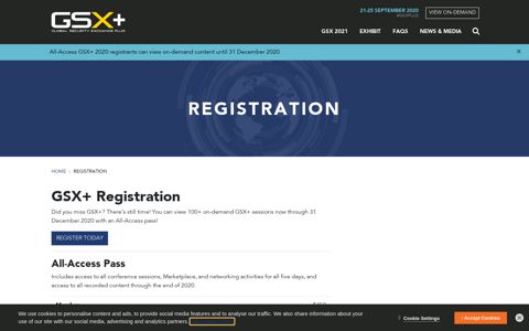 Registration Packages and Rates | Global Security Exchange ...