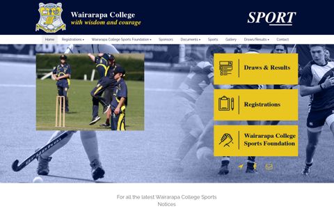 Wairarapa College Sports - Home - Sporty.co.nz