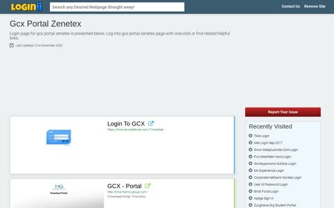 Gcx Portal Zenetex - Loginii.com