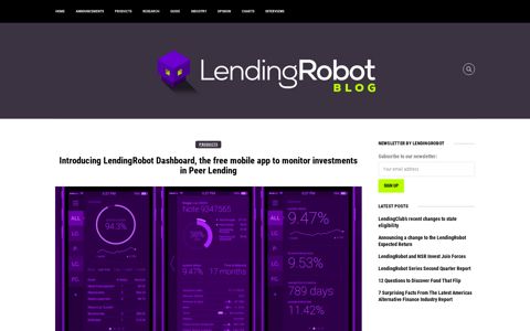 Introducing LendingRobot Dashboard, the free mobile app to ...