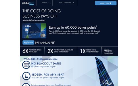 Apply for the JetBlue Business Card