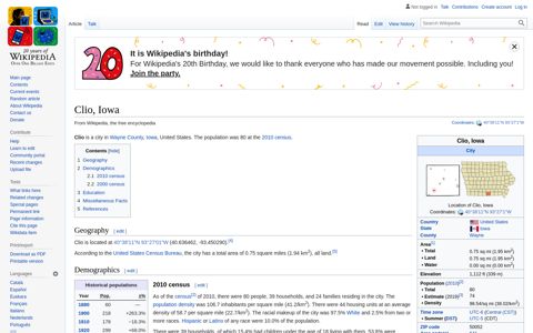 Clio, Iowa - Wikipedia