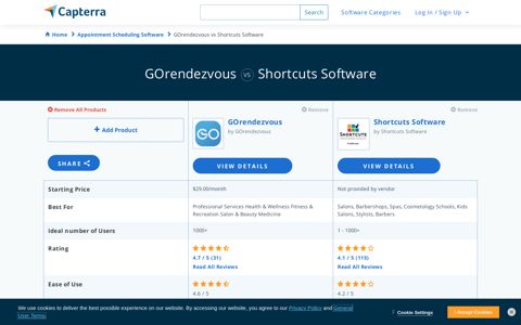 GOrendezvous vs Shortcuts Software - 2020 Feature and ...