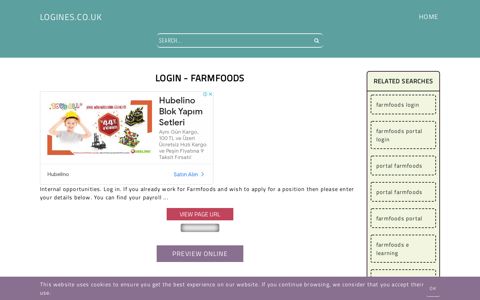 Login - Farmfoods - General Information about Login
