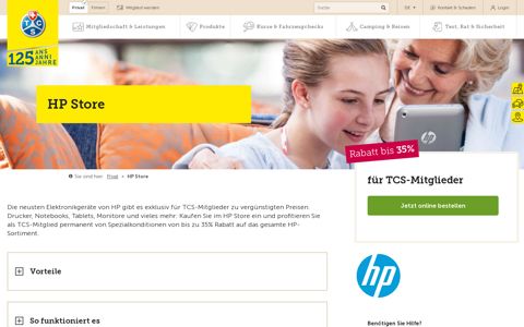 35% Rabatt im HP Store - TCS Schweiz