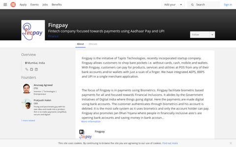 Fingpay | F6S