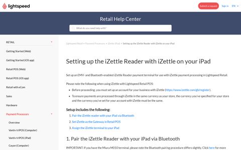 Setting up the iZettle Reader with iZettle on your iPad ...