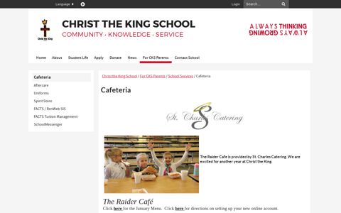 Cafeteria - Christ the King School