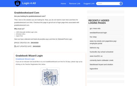 gradebookwizard com - Official Login Page [100% Verified]