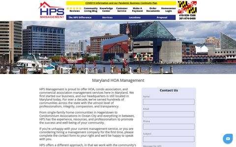 Maryland HOA Condo Management for Associations | HPS ...