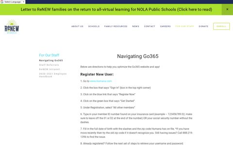 Navigating Go365 — ReNEW Schools