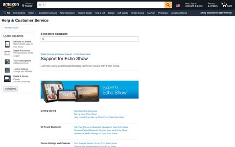 Amazon.com Help: Echo Screen Help