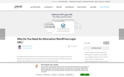 Why Do You Need an Alternative WordPress Login ... - Plesk
