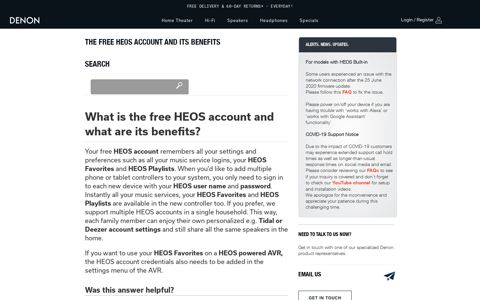 THE FREE HEOS ACCOUNT AND ITS BENEFITS