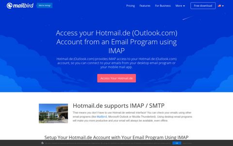 Access your Hotmail.de (Outlook.com) email with IMAP ...