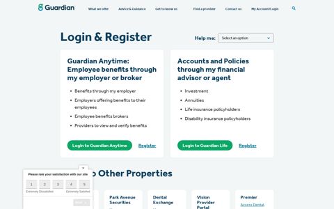 Login - Guardian Insurance