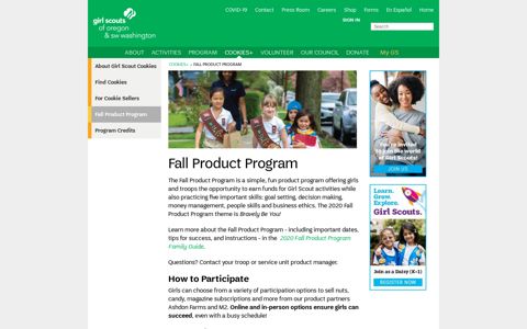 Fall Product Program | Girl Scouts OSW