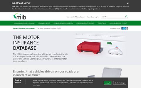 The Motor Insurance Database (MID) - Motor Insurers' Bureau