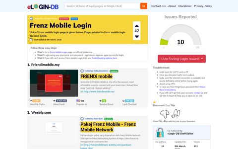 Frenz Mobile Login - A database full of login pages from all ...
